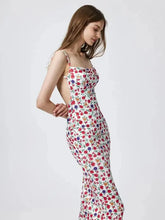 Load image into Gallery viewer, Floral Suspender Backless Summer Dress
