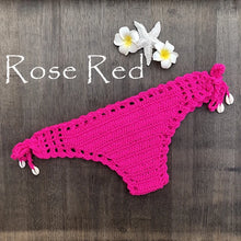 Load image into Gallery viewer, Sexy Bikini Thong Handmade Crochet Swimwear Bottom for Women - Mellirose
