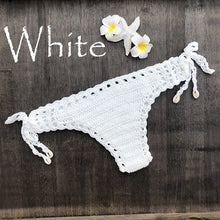 Load image into Gallery viewer, Sexy Bikini Thong Handmade Crochet Swimwear Bottom for Women - Mellirose
