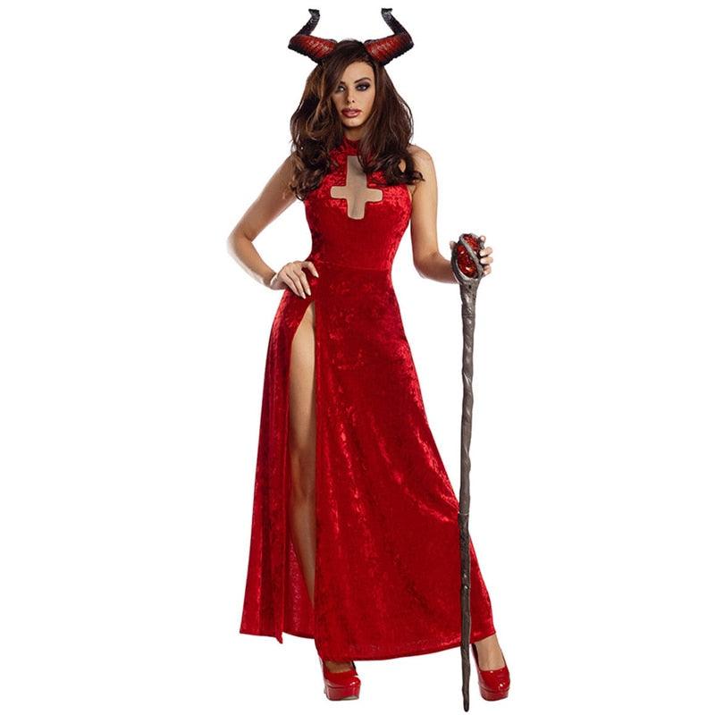 Lady Red Demonic Queen Costume