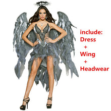 Load image into Gallery viewer, Show Stopper Dark Fallen Angel Costume (includes wings)
