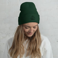 Load image into Gallery viewer, Cuffed Black Logo Beanie
