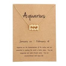 Load image into Gallery viewer, Zodiac Sign Necklaces with Gift card constellations - MELLIROSE
