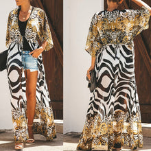 Load image into Gallery viewer, Mixed Leopard Kaftan Cover-Ups
