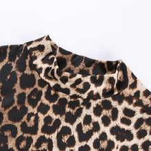 Load image into Gallery viewer, Full sleeve Leopard Mini Dress - MELLIROSE
