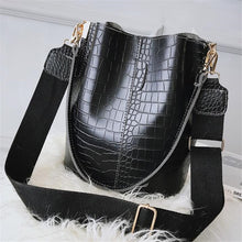 Load image into Gallery viewer, Crocodile Leather Bucket Bag - MELLIROSE
