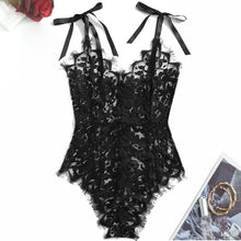 Load image into Gallery viewer, Tie Camisole Lace Lingerie - MELLIROSE
