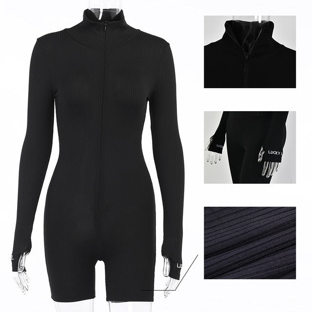 Turtleneck Short Jumpsuit - MELLIROSE