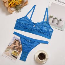Load image into Gallery viewer, Bralette Transparent Hollow Out Set - MELLIROSE
